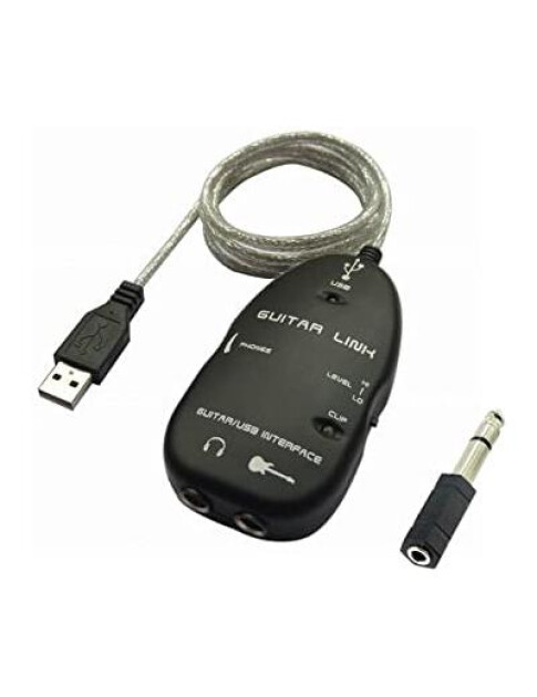 Adaptador Cable Guitarra USB A 2 Plug 6.5 Mono ADS001 Chitarroni S.A