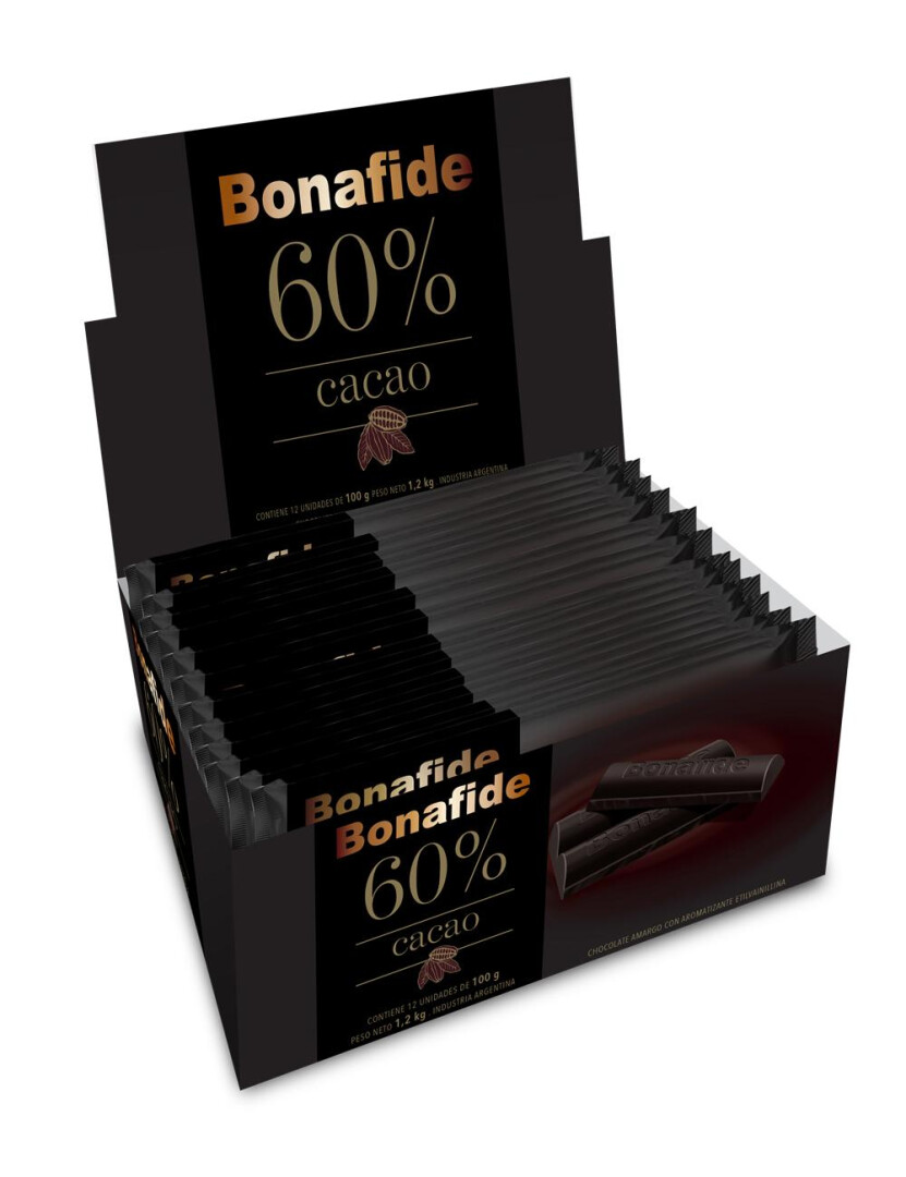 Chocolate Bonafide 60 Cacao 100 grs Chitarroni S.A