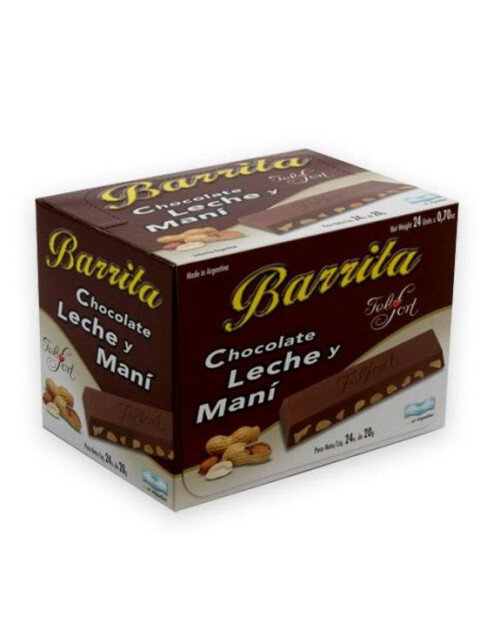 Chocolate Felfort Barra con Maní 24 uni x 20 grs Chitarroni S.A