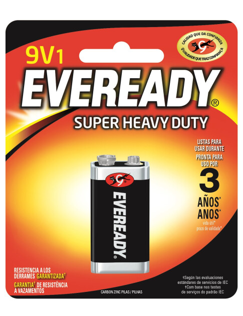 Batería 9V Eveready 1222 BP1 Steel Chitarroni S.A